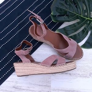 Franco Sarto| Pellia Espadrille Wedge Sandal Pink